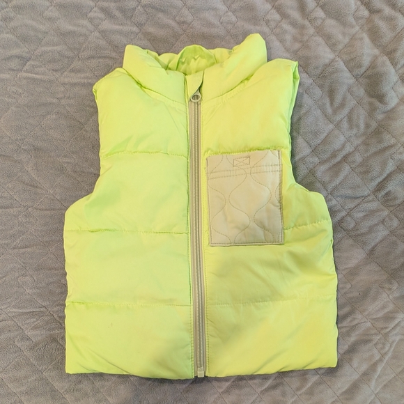 Cat & Jack Other - Cat & Jack Neon Green Puffer Vest